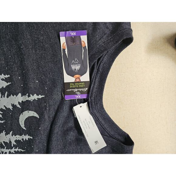 Eddie Bauer Men's Crewneck Graphic Tee Long Sleeve T-Shirt Size XXL Gorpcore - Picture 7 of 8